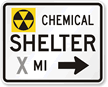 Chemical Shelter Custom Right Arrow   Traffic Sign