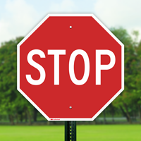 STOP Aluminum Sign