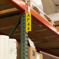 Engraved Aisle Warehouse Sign