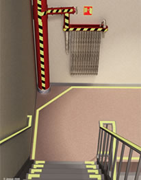 Photoluminescent markings light your path of egress