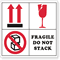 Fragile Do Not Stack Label