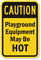 Caution Playground Equipment Sign