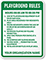 Custom Playground Rules Sign