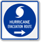 Hurricane Evacuation Route Right Arrow Sign