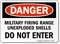 Military Firing Range Do Not Enter Sign